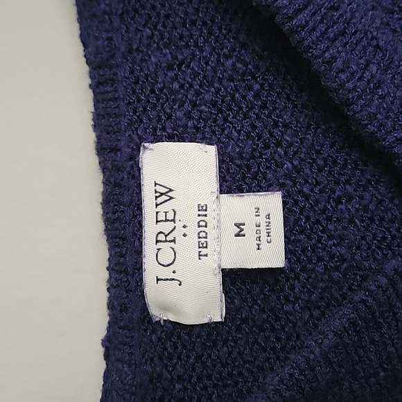 J. Crew Teddie Beach Hoodie Navy Blue M - Picture 4 of 10